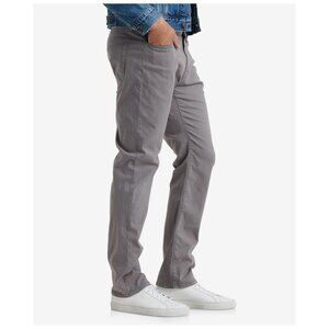 Lucky Brand Gray 410 Athletic Slim Stretch Straight Pants 34 x 30